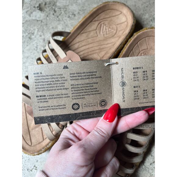 MALIBU SANDALS Cove Vegan Leather Slide Size 11 US NWT - Picture 6 of 12